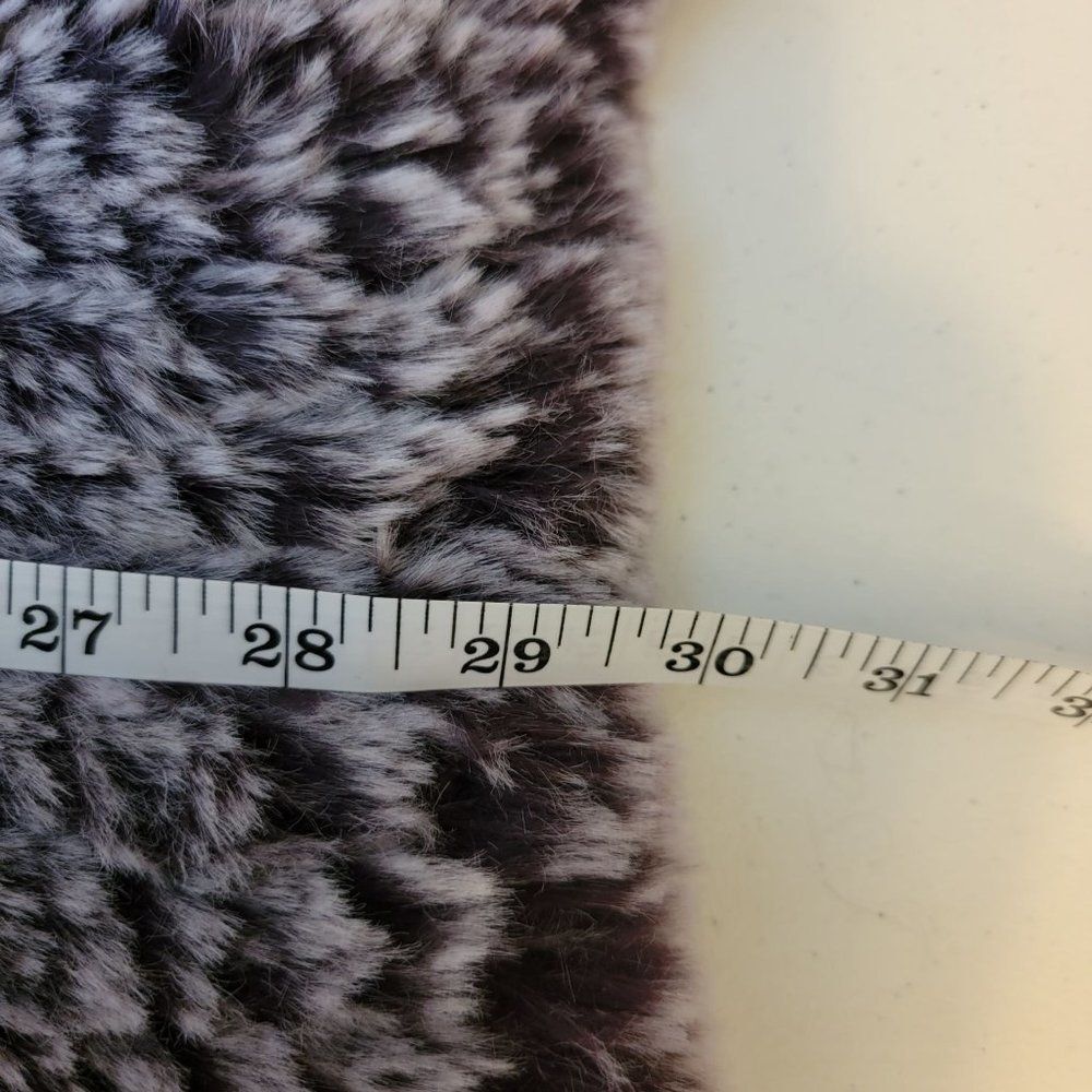 Colleen Lopez Womens Size 2X Purple Faux Fur Full Zip Warm Fuzzy Jacket - Picture 8 of 8